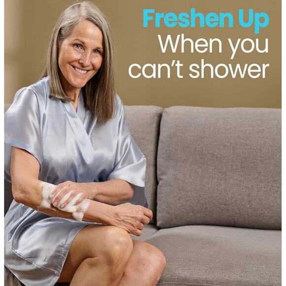 1 Pack Scrubzz No Rinse Body Wash for Elderly, Rinse Free Cleansing Foam, 8.5 oz - Picture 3 of 5